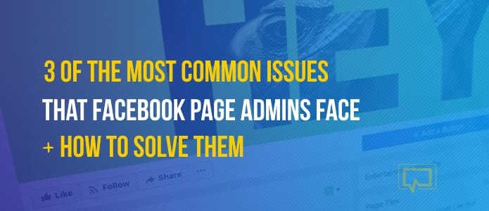 common Facebook page issues