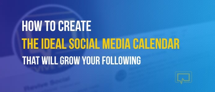 creating a social media calendar