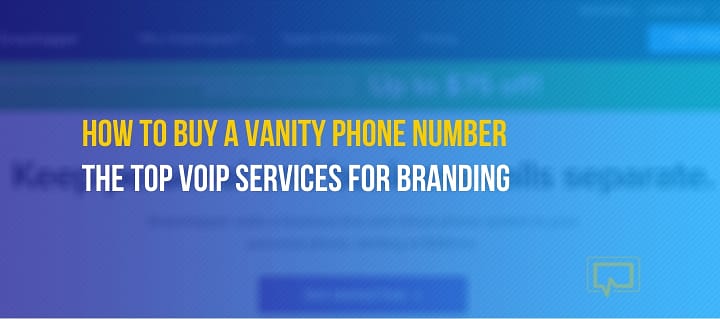 Buy a vanity phone number