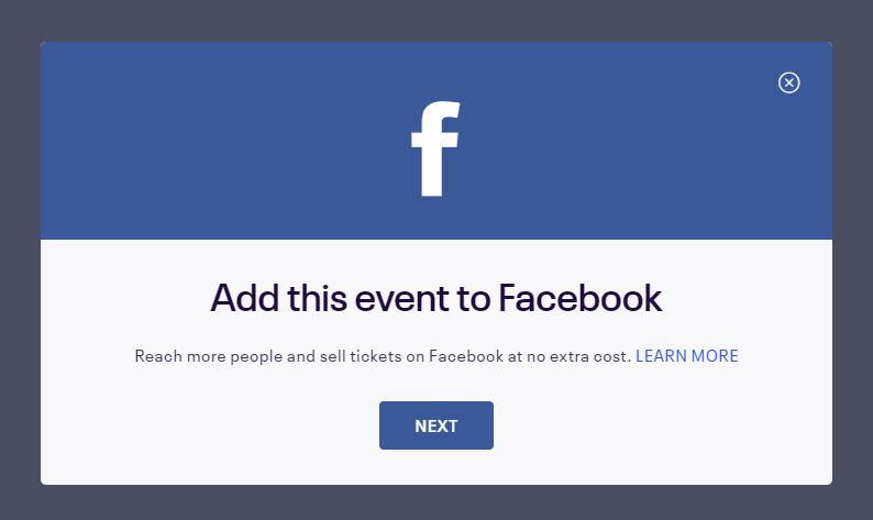 Add your event to Facebook