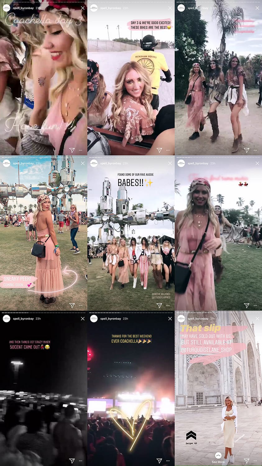 Spell & The Gypsy's whimsical Instagram Stories