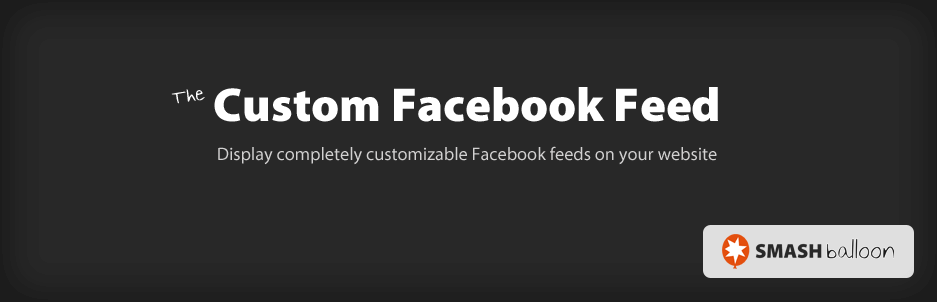 The Custom Facebook Feed plugin.