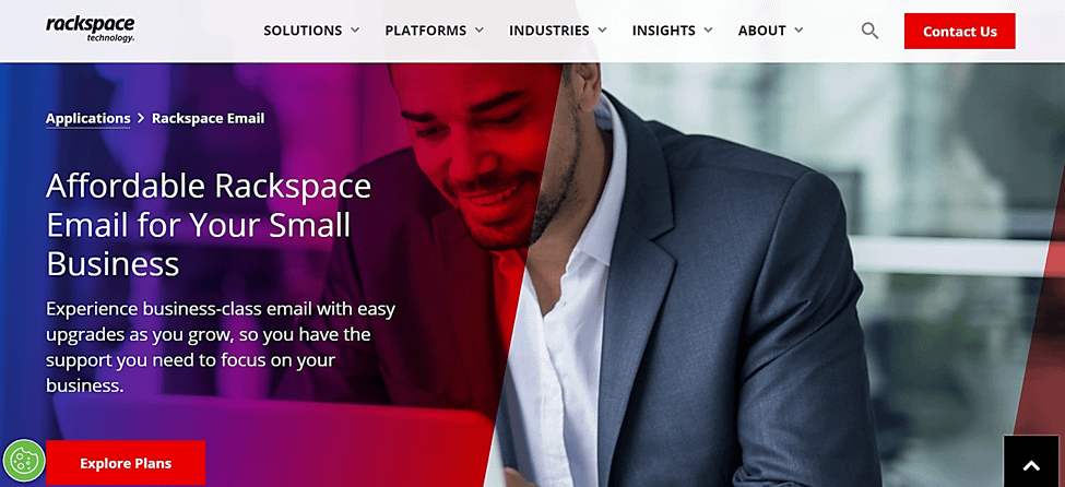 Best cheap email hosting: Rackspace