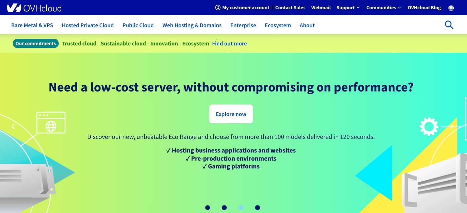 Best domain registration and hosting company: OVHcloud
