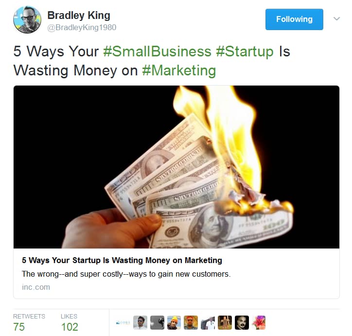 use negative headlines for social media