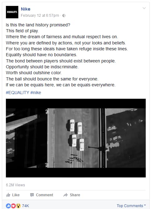 nike social media posts