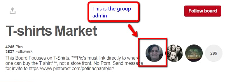 The board admin