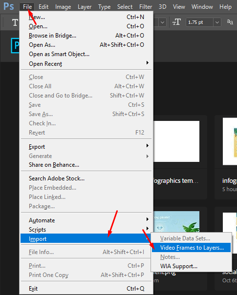 The movie must be imported as layers. Find the option under the file menu import and video frames to layers