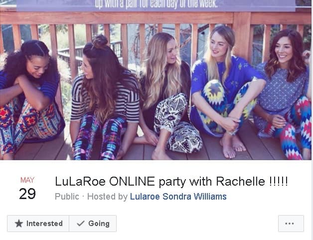 LuLaRoe Facebook Live party