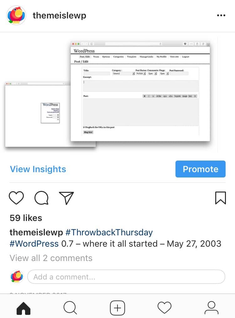 Social Media Case Study Evolution of the WordPress dashboard