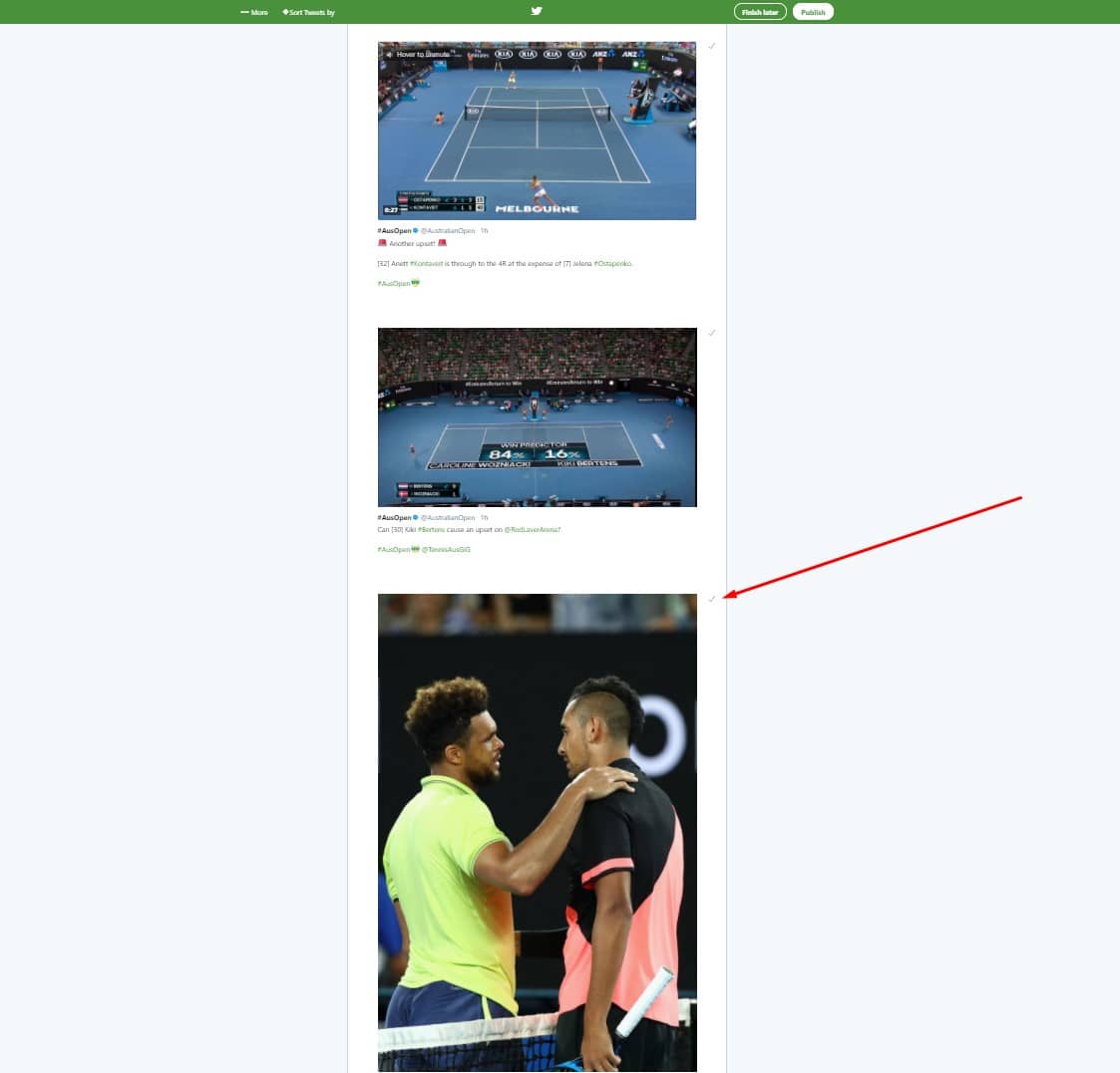 Twitter Moments - Step two