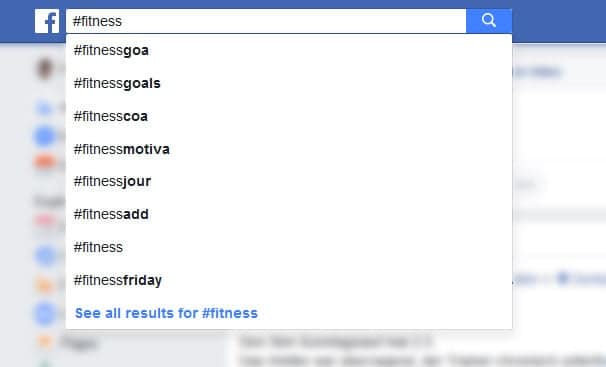 find hashtags on facebook