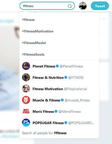 find hashtags on twitter