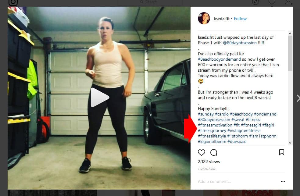 find related hashtags on instagram