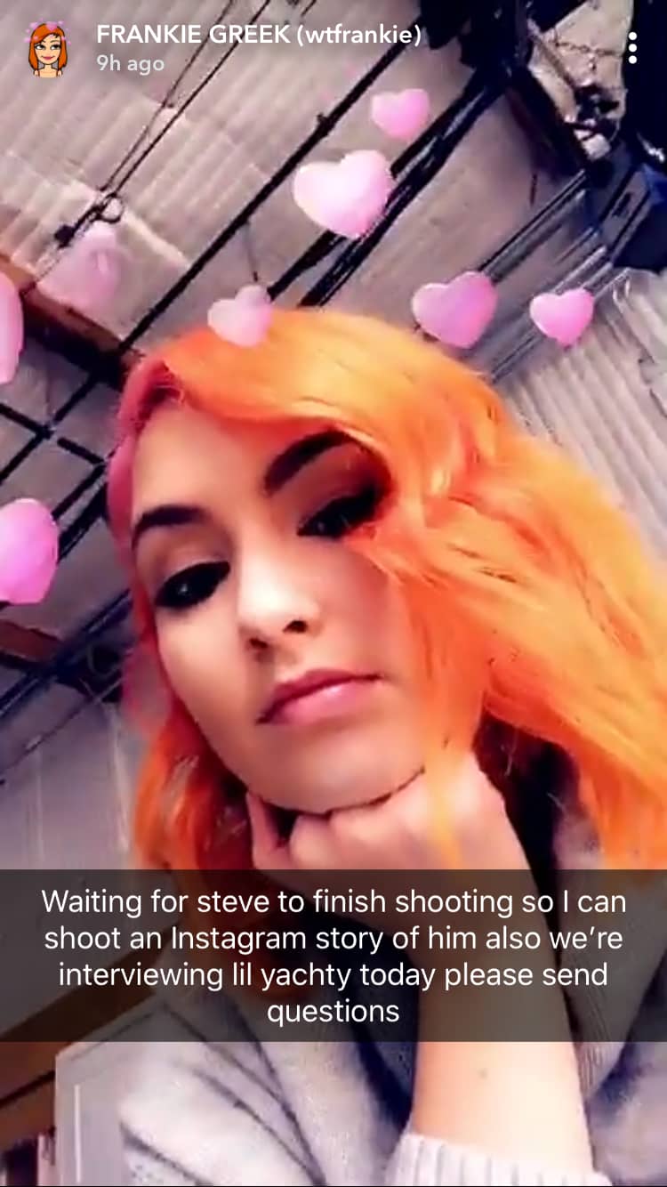 Social Media Influencers - Frankie Greek Snapchat