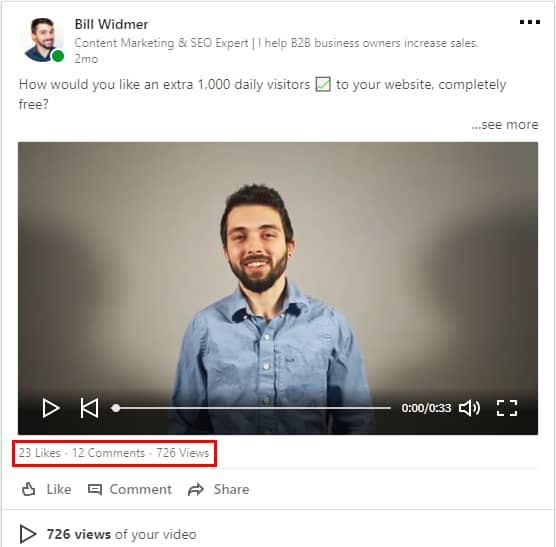 LinkedIn video marketing 2