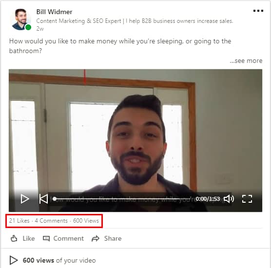 LinkedIn video marketing