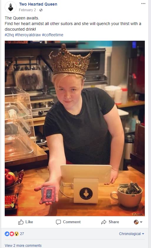 owner at the coffee shop