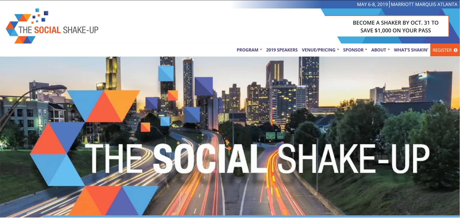 The Social Shake-Up is held in Atlanta