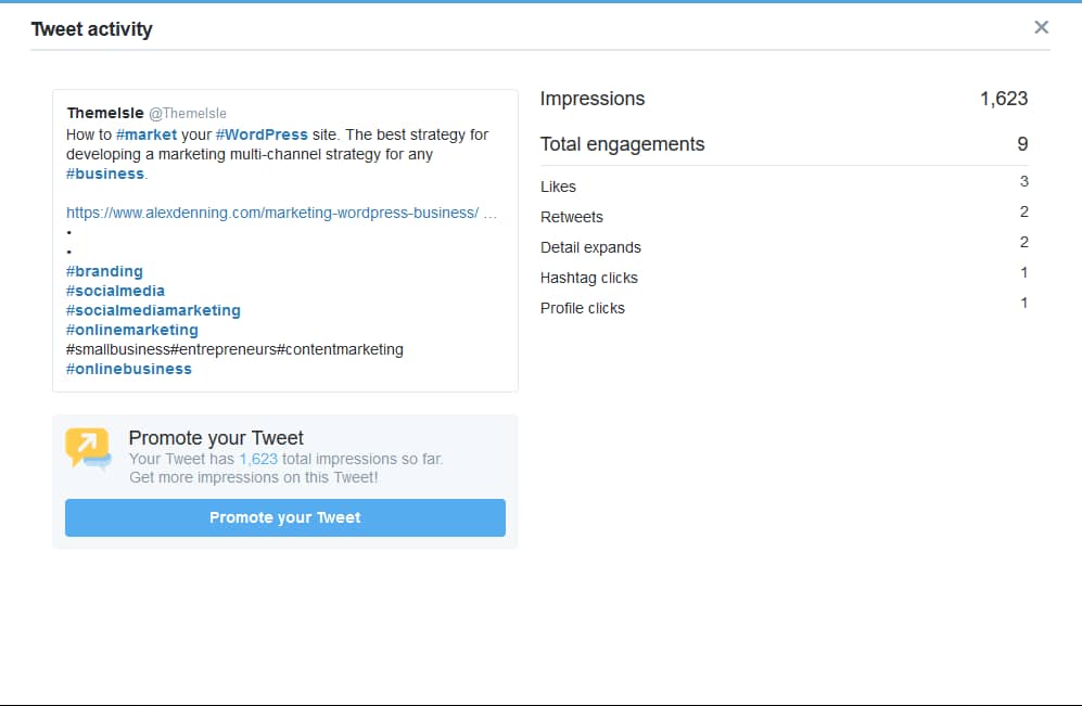 The drop off in engagement for more than 3 hashtags occurs on less dynamic content
