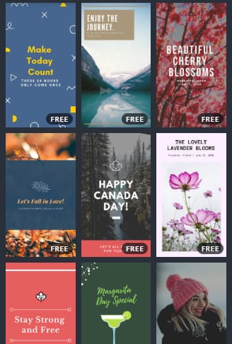 Instagram story template