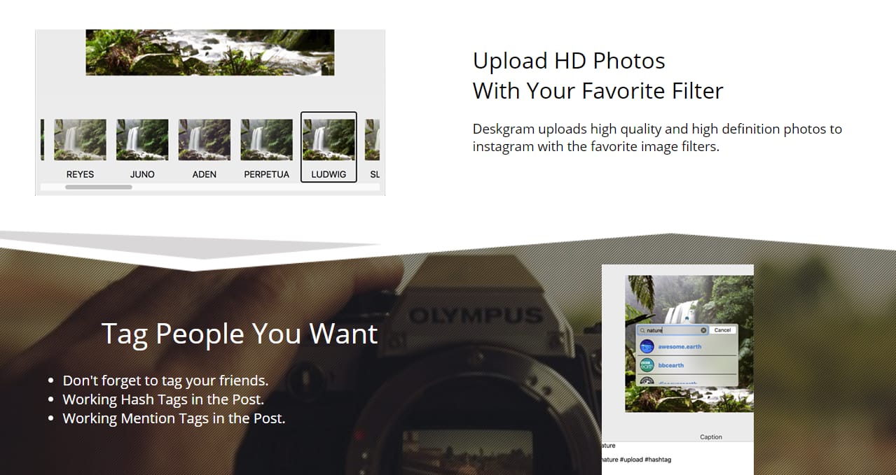DeskGram Instagram app
