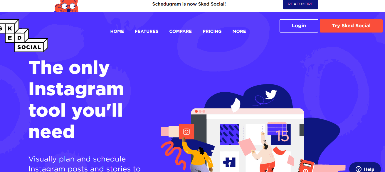 Sked Social Instagram app