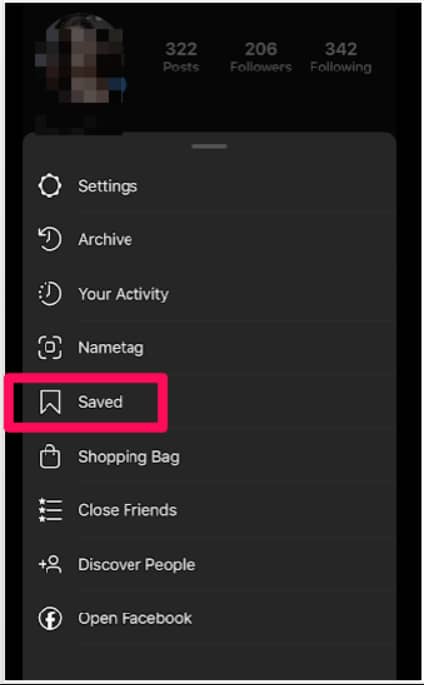 How to save Instagram videos on your phone step one