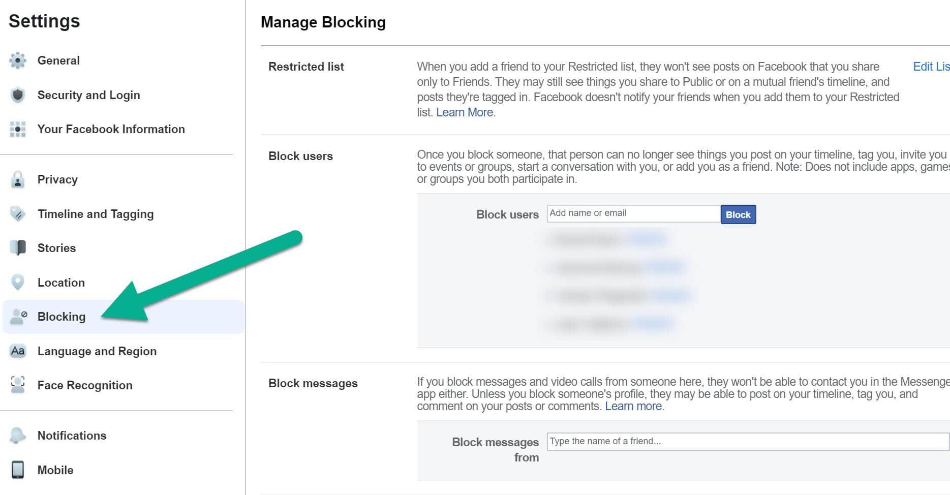 blocking