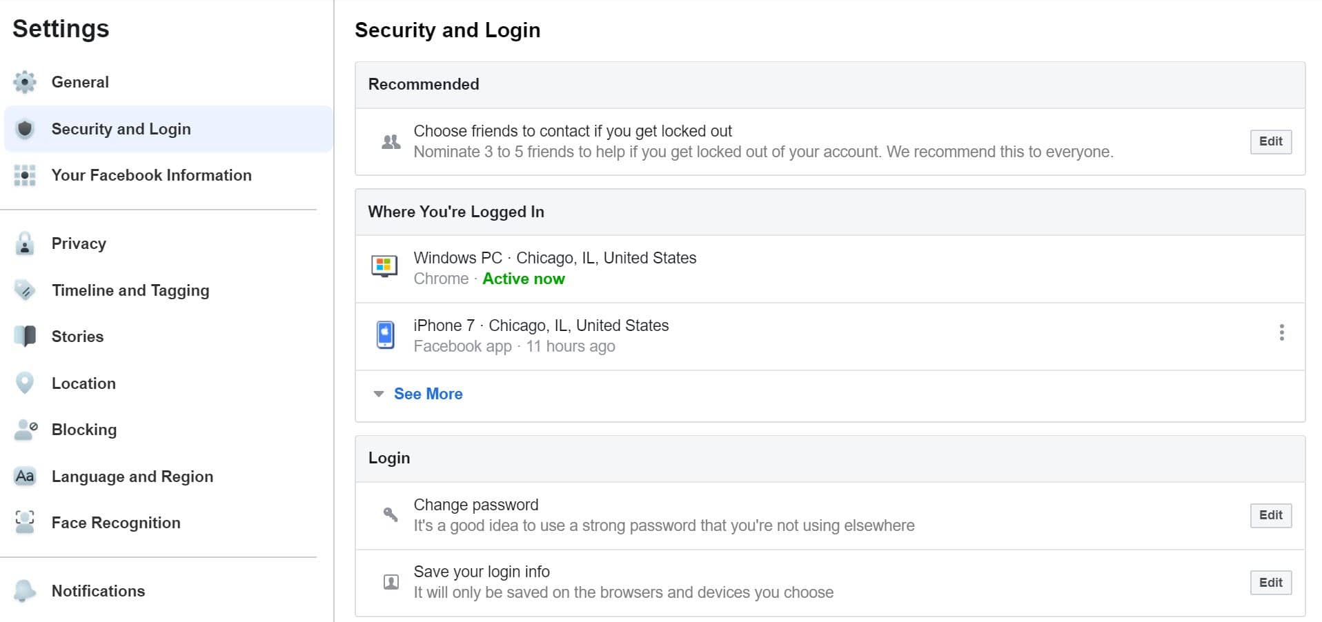 security and login