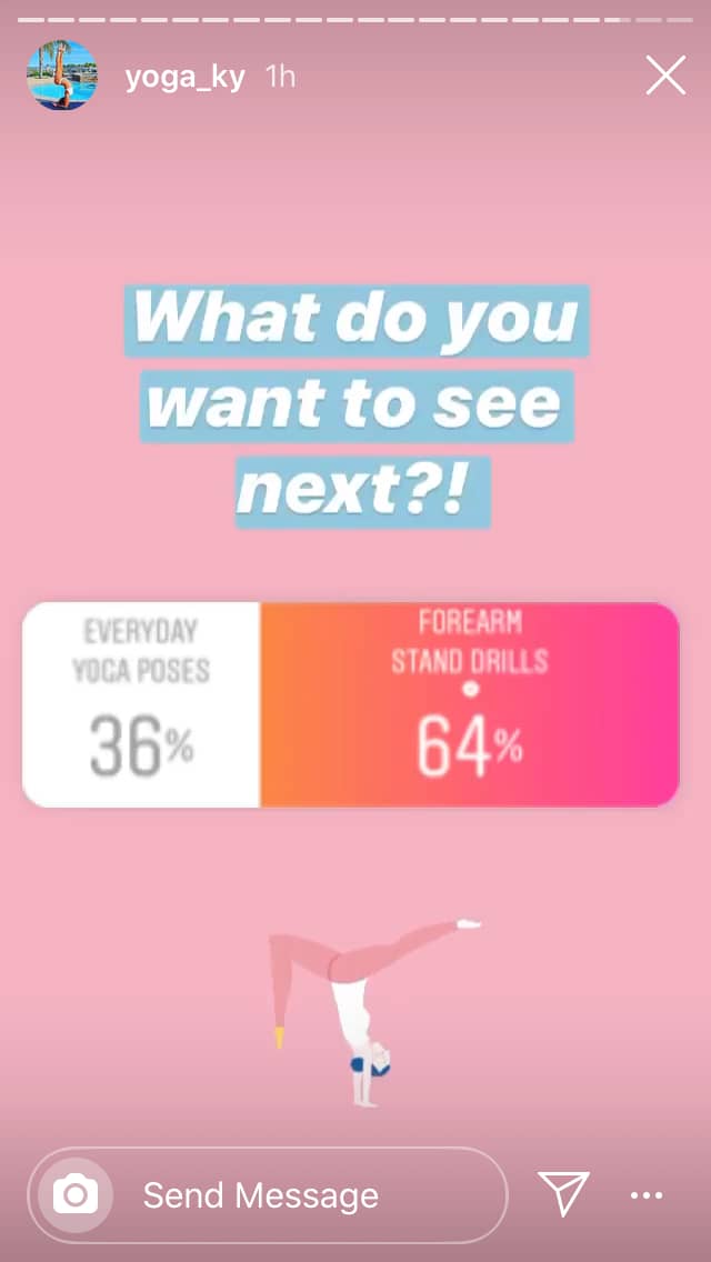 percentages Instagram story polls