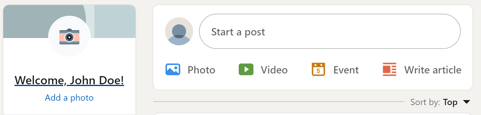 Publish a post on LinkedIn