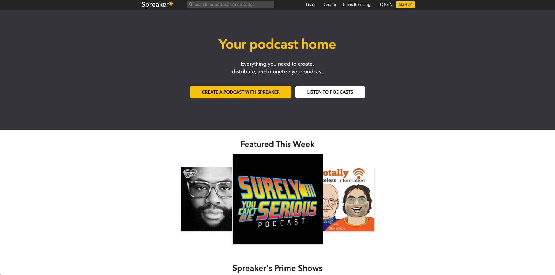 Spreaker offer no-frills free podcast hosting