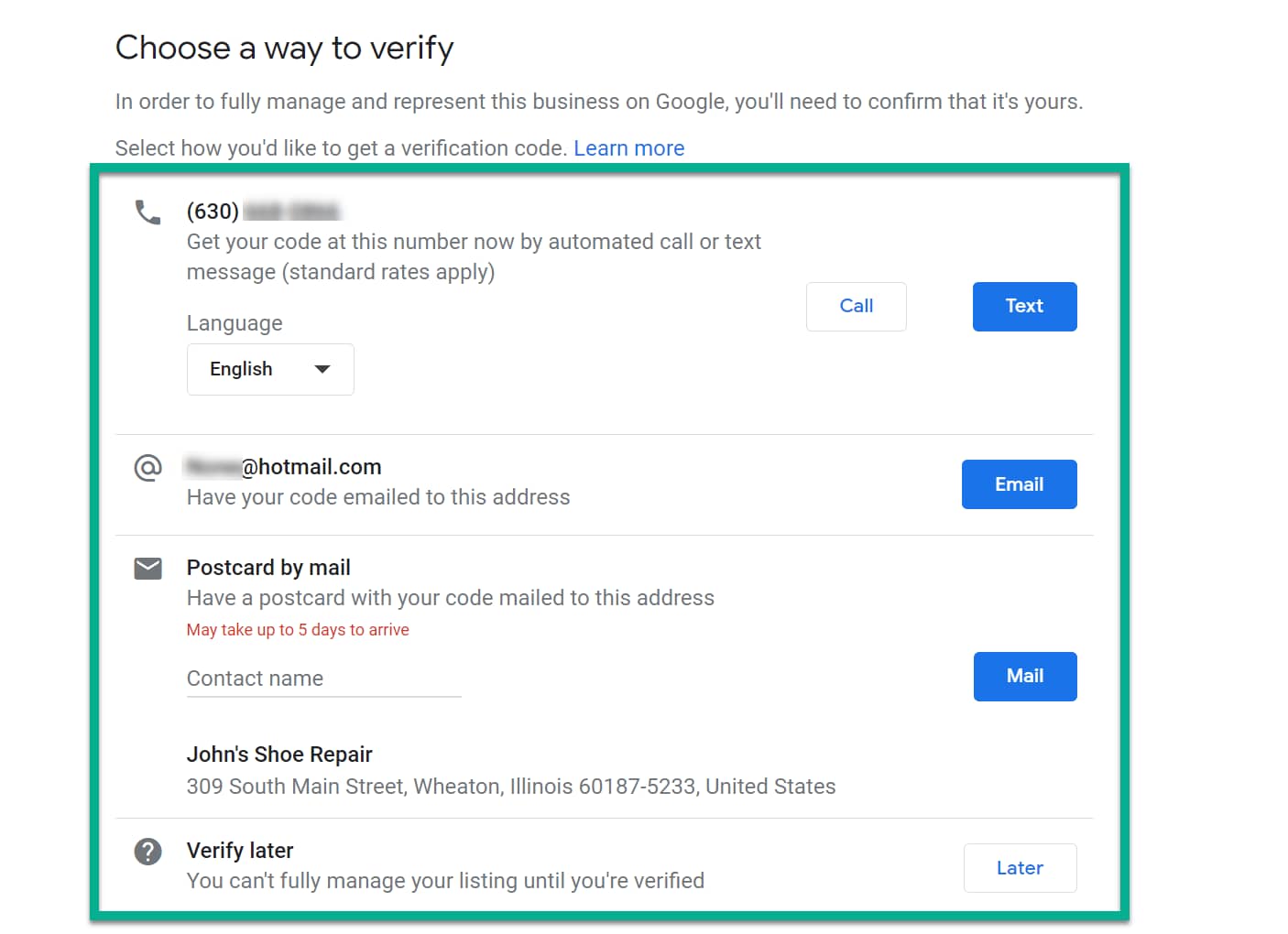 choose a way - how to use Google My Business