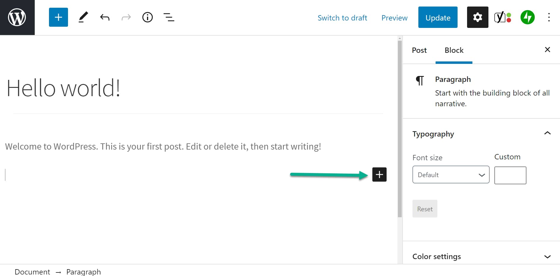 update and add button 