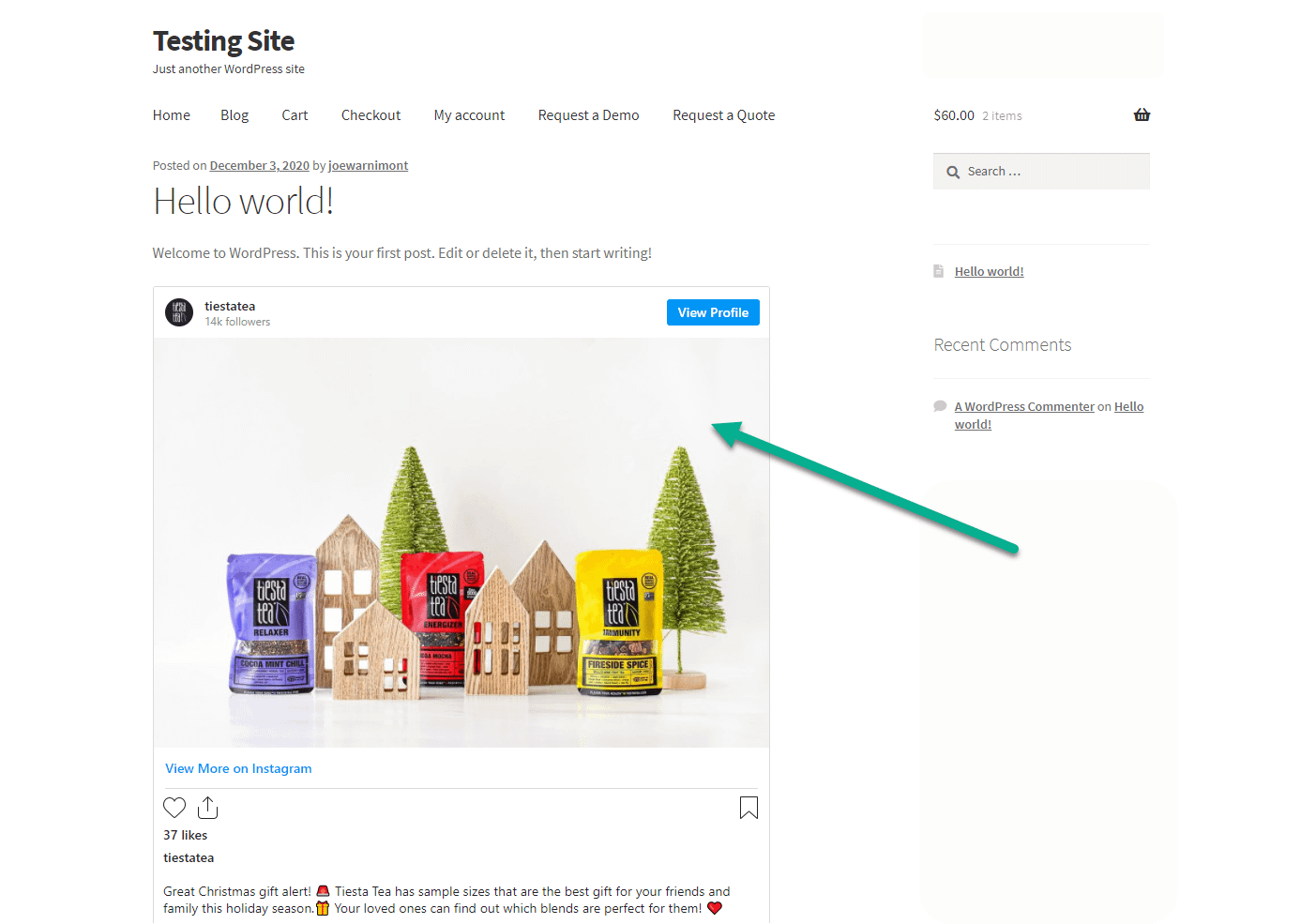 frontend with post