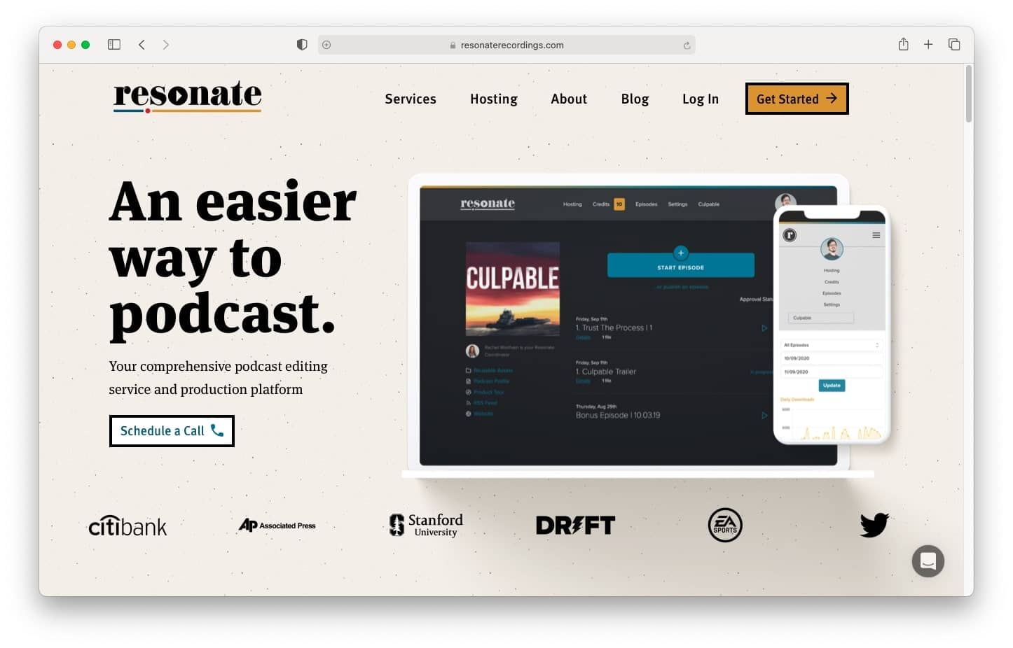 Resonate recordings editor