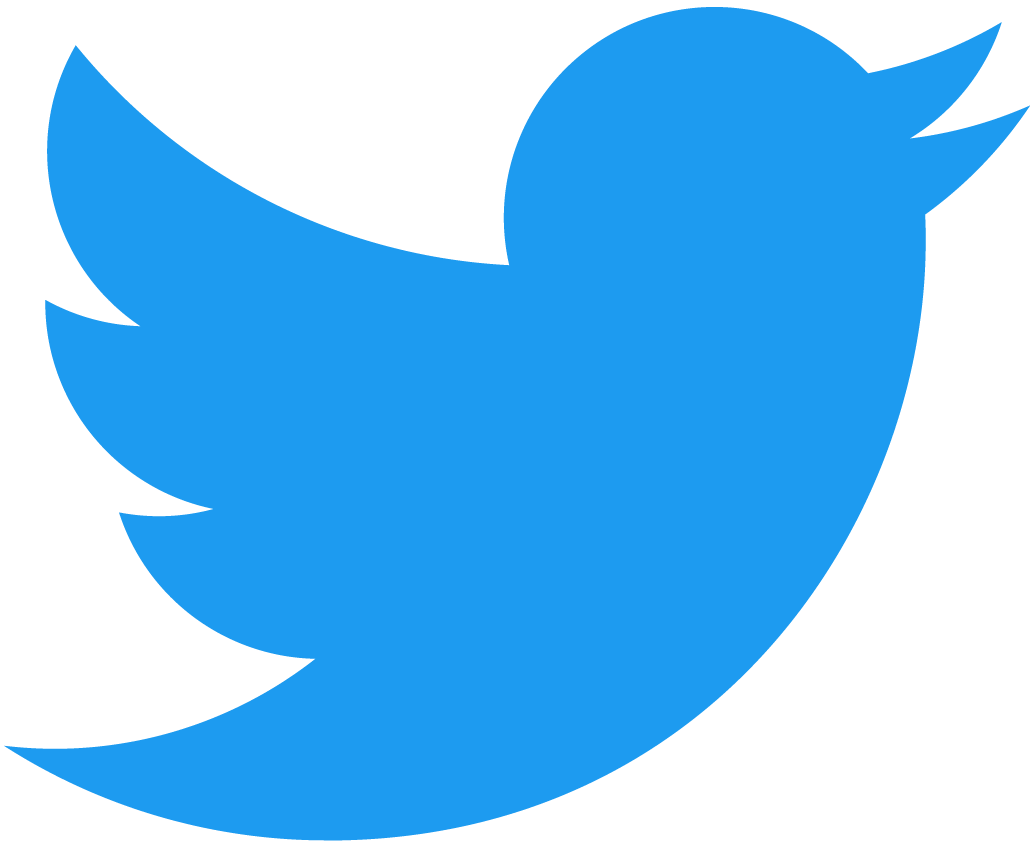 Twitter social media icon in blue