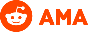 Reddit Snoo with AMA wordmark