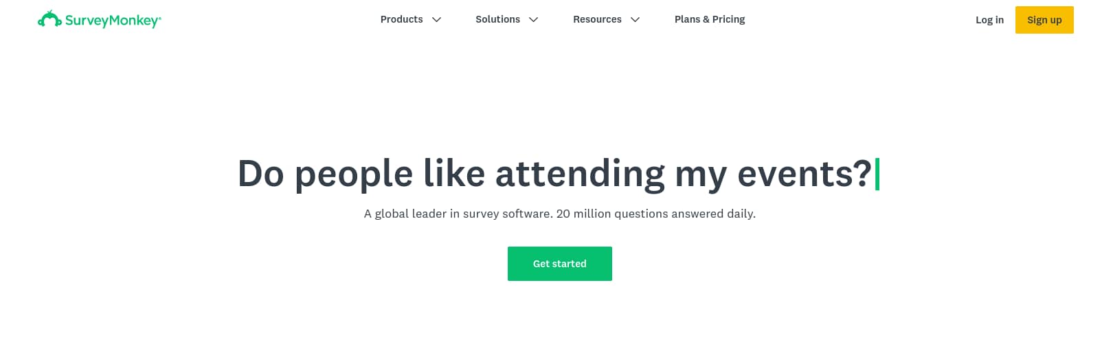 The SurveyMonkey survey tool.