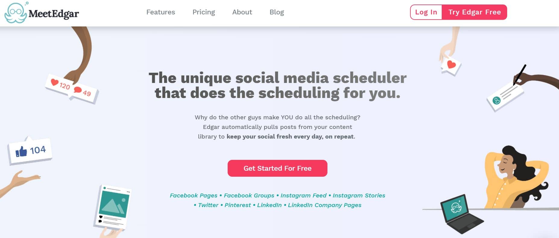 Edgar, a social media scheduler.