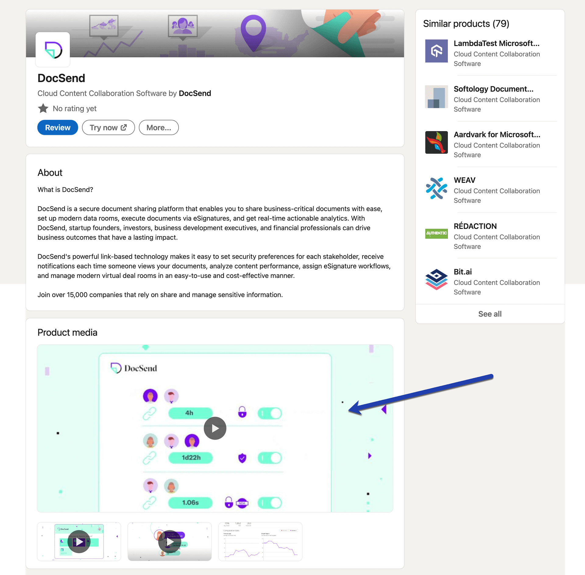 product media for product pages
