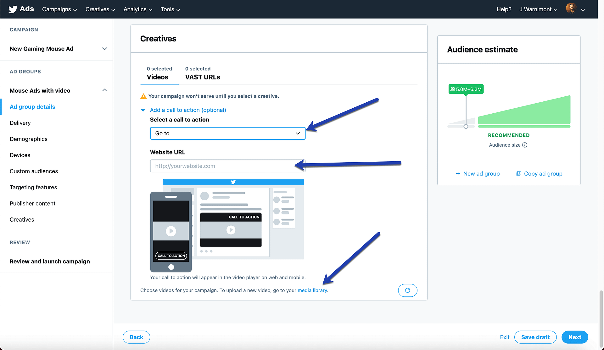 creatives for Twitter Amplify pre-roll ads
