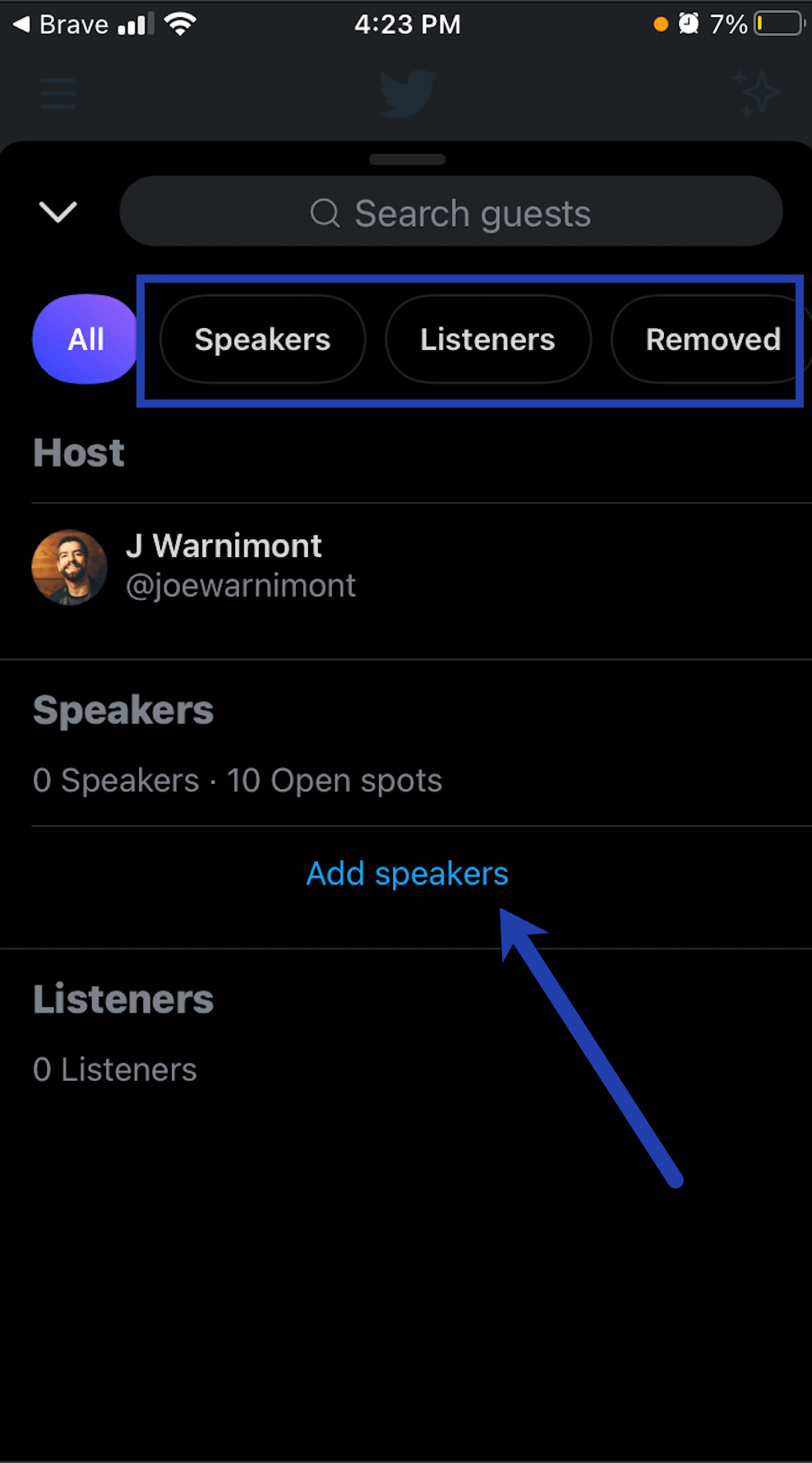 add speakers link.