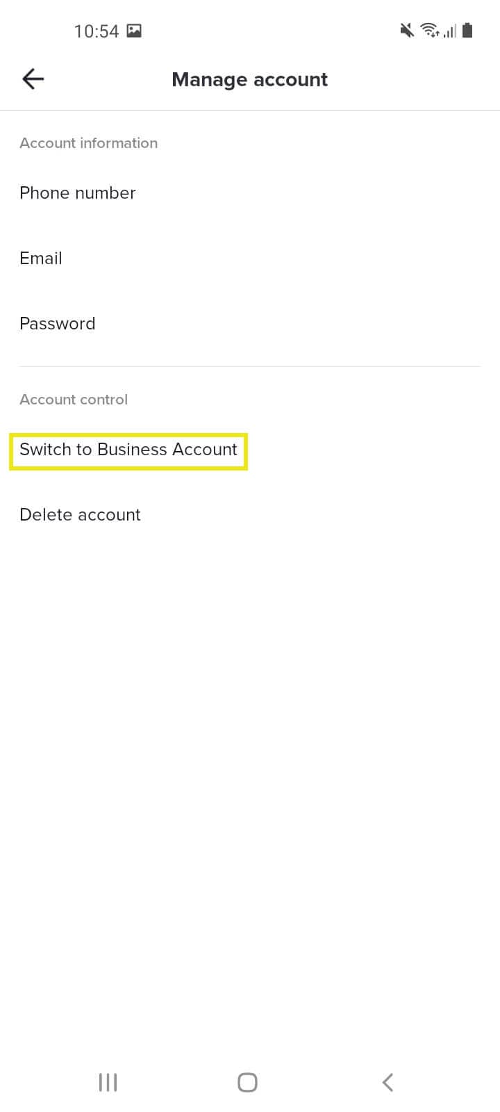 How to change to a TikTok Pro account