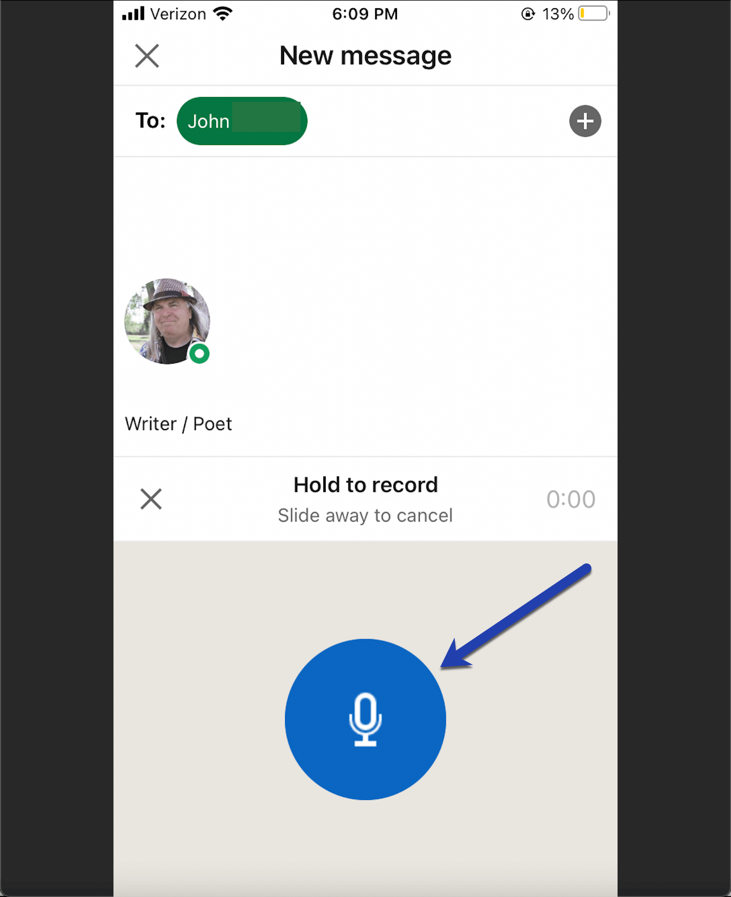 send audio clip