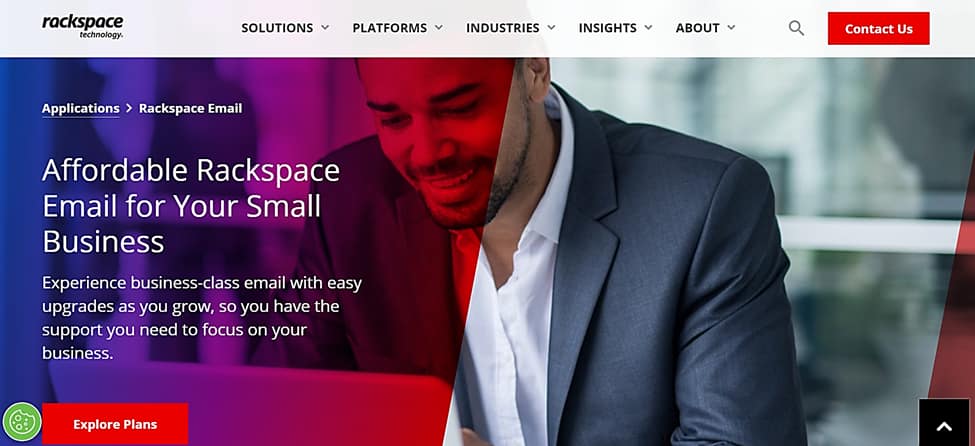 Best cheap email hosting: Rackspace