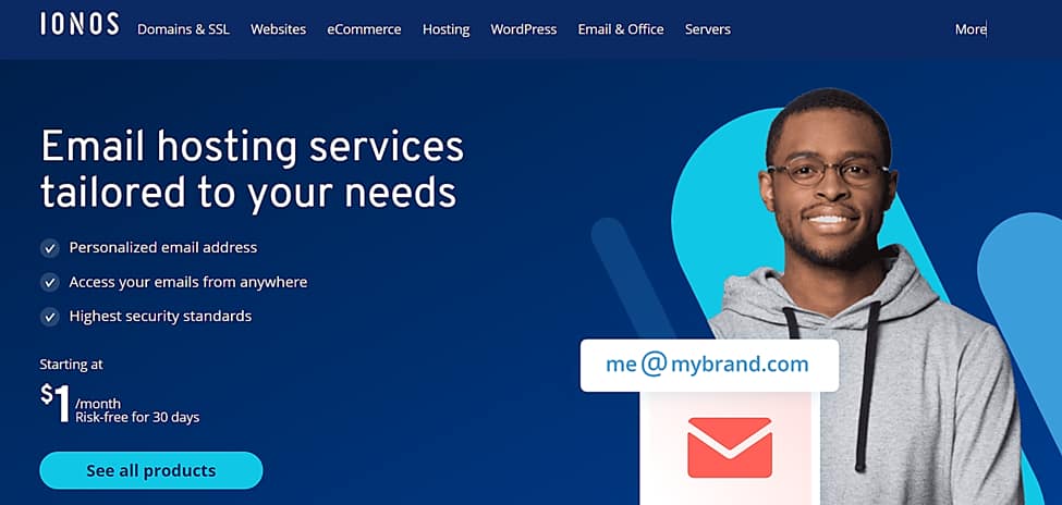 Best cheap email hosting: IONOS