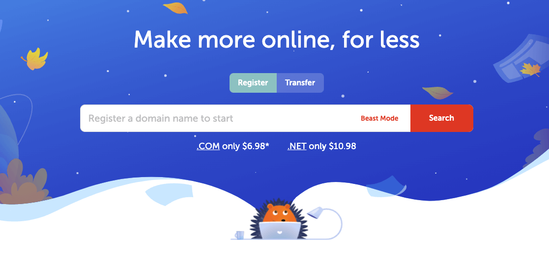 Namecheap domain search for org vs net