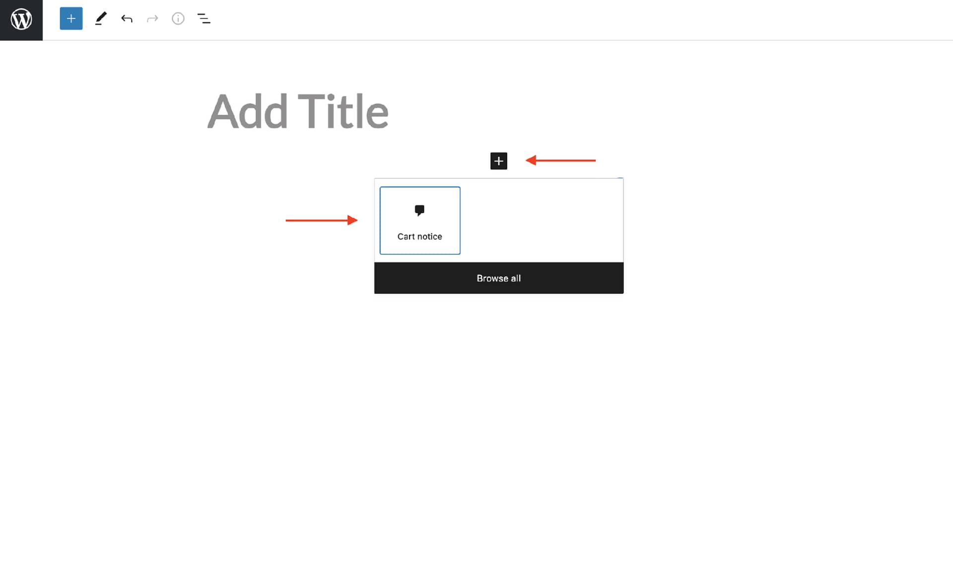 sparks plugin cart notice option